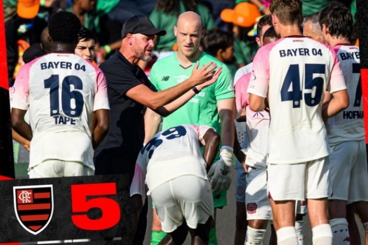 首秀被青年队爆杀😱滕哈赫首战，勒沃库森1-5惨负弗拉门戈U20