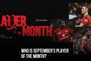 曼联9月最佳球员候选：多古、B费、舍什科在列