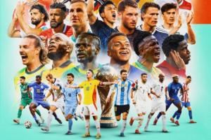 集结!世界杯官方晒首张直通42队海报:梅西、姆巴佩、哈兰德在内